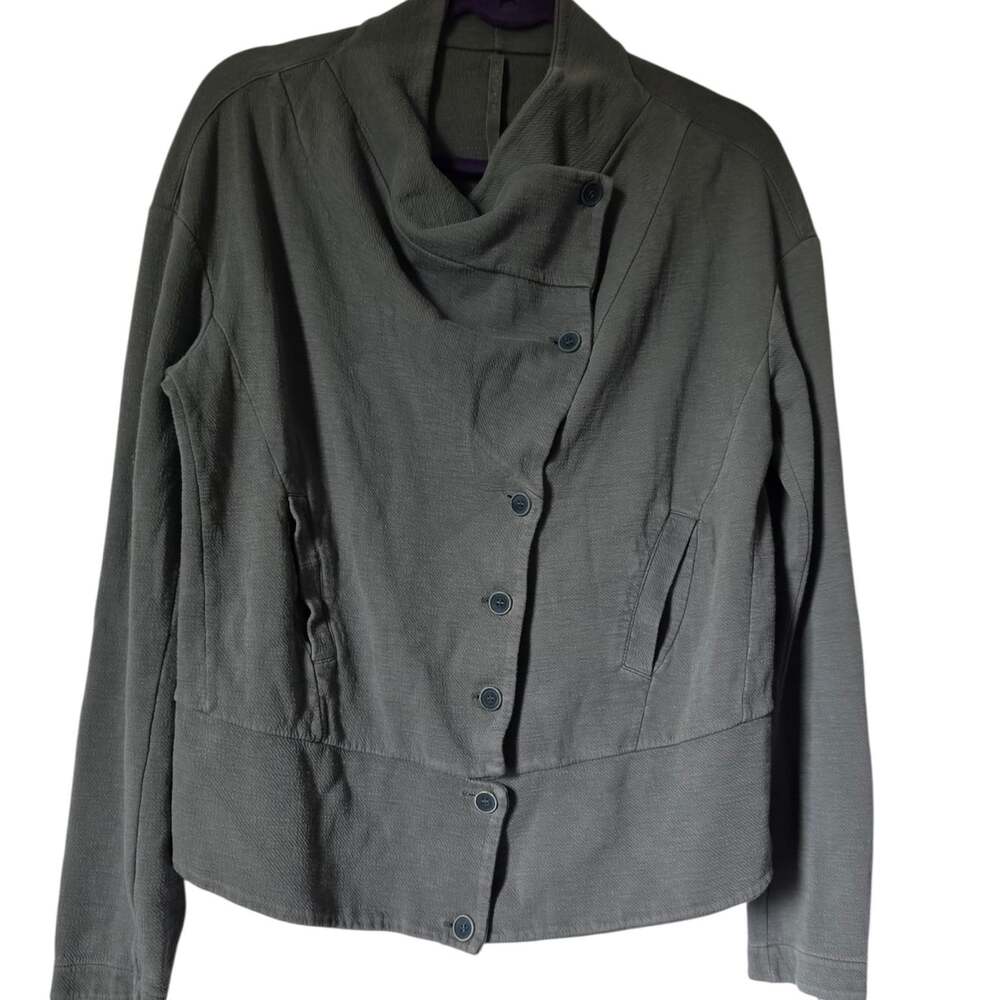 Transit PAR-Such Italy Grey Cotton Blend Womens Jacket Sz M